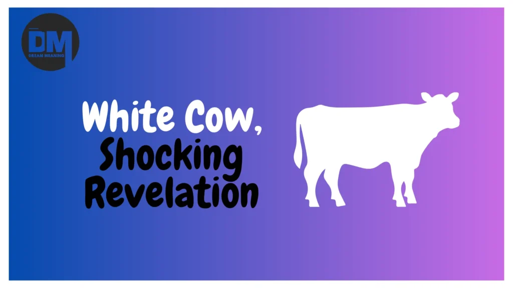 white cow in dream